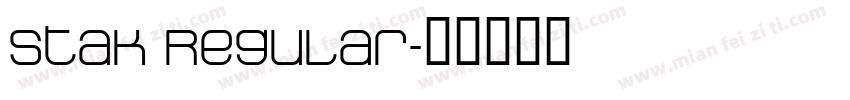 Stak Regular字体转换